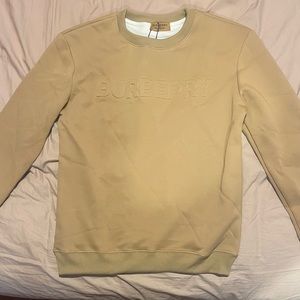 Burberry Tan Sweatshirt Large (runs tight)